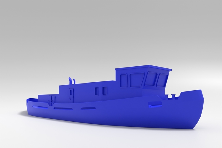 European river Icebreaker modern simple 3D Print 536416