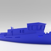 Small European river Icebreaker modern simple 3D Printing 536416