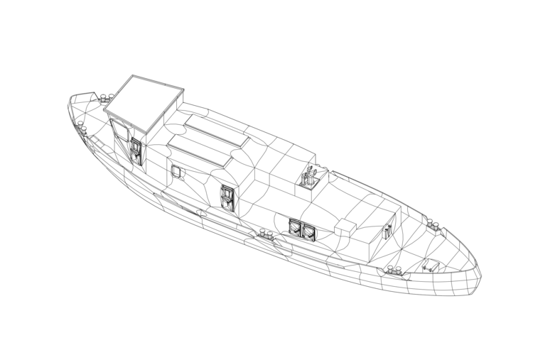 3D Printed European river Icebreaker modern simple by Artur ...