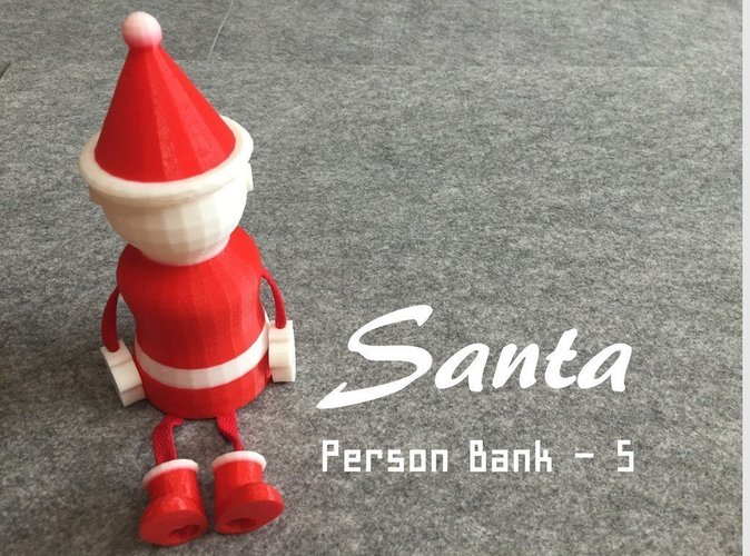 Person Bank - Santa 3D Print 53642