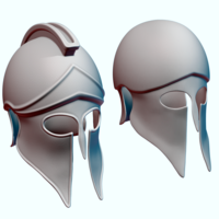 Small Spartan Helmets 3D Printing 536468