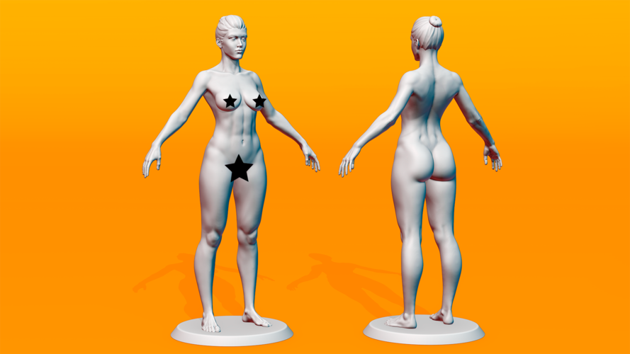 Female Anatomy Figurine 3D Print 536476