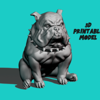 Small Mad Bulldog 3D Printing 536487