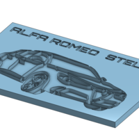 Alfa Romeo Stelvio Wall Plaque / desk art - Thumbnail 2