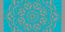 3D Printable Mandala Stencil by NatyBasty3DArts