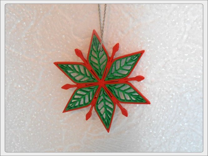 Color Snowflake 3D Print 53688