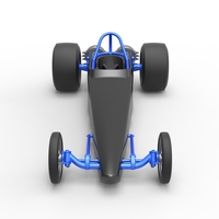 Dragster with twin Turbo drag axle 1:25 - Thumbnail 7