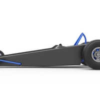 Dragster with twin Turbo drag axle 1:25 - Thumbnail 8