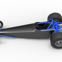 Dragster with twin Turbo drag axle 1:25 - Thumbnail 9