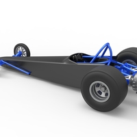 Dragster with twin Turbo drag axle 1:25 - Thumbnail 11