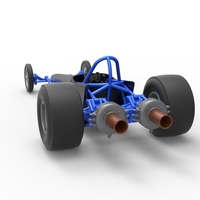 Dragster with twin Turbo drag axle 1:25 - Thumbnail 13