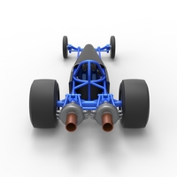 Dragster with twin Turbo drag axle 1:25 - Thumbnail 16