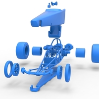 Dragster with twin Turbo drag axle 1:25 - Thumbnail 20