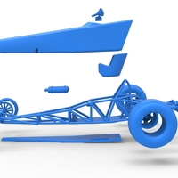 Dragster with twin Turbo drag axle 1:25 - Thumbnail 21