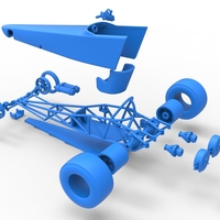 Dragster with twin Turbo drag axle 1:25 - Thumbnail 23