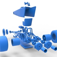 Dragster with twin Turbo drag axle 1:25 - Thumbnail 24