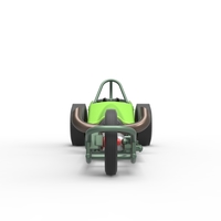 3 wheeled dragster with Rocket Turbine 1:25 - Thumbnail 7