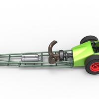 3 wheeled dragster with Rocket Turbine 1:25 - Thumbnail 10