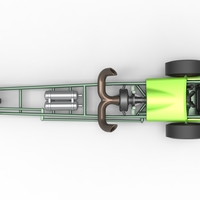 3 wheeled dragster with Rocket Turbine 1:25 - Thumbnail 11