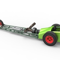 3 wheeled dragster with Rocket Turbine 1:25 - Thumbnail 12