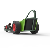 3 wheeled dragster with Rocket Turbine 1:25 - Thumbnail 15