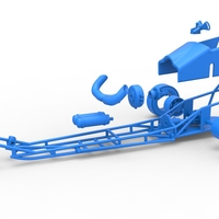 3 wheeled dragster with Rocket Turbine 1:25 - Thumbnail 18