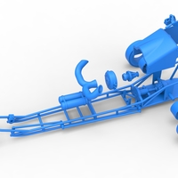 3 wheeled dragster with Rocket Turbine 1:25 - Thumbnail 19