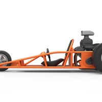 Rear engine old school three wheeled dragster 1:25 - Thumbnail 9