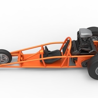 Rear engine old school three wheeled dragster 1:25 - Thumbnail 10