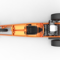 Rear engine old school three wheeled dragster 1:25 - Thumbnail 11