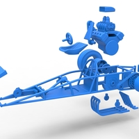 Rear engine old school three wheeled dragster 1:25 - Thumbnail 18