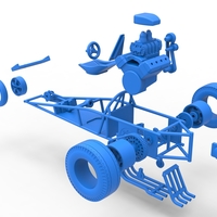 Rear engine old school three wheeled dragster 1:25 - Thumbnail 22