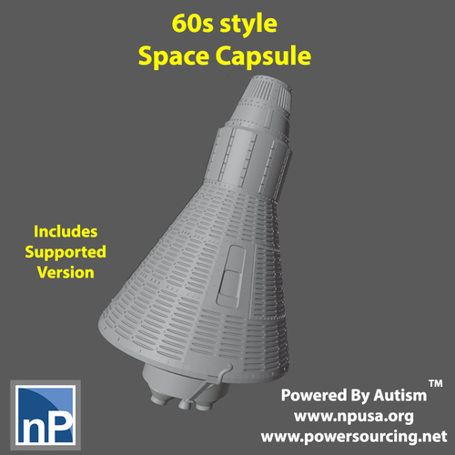 Modern Marvels - December 2023 60s Space Capsule 3D Print 537124