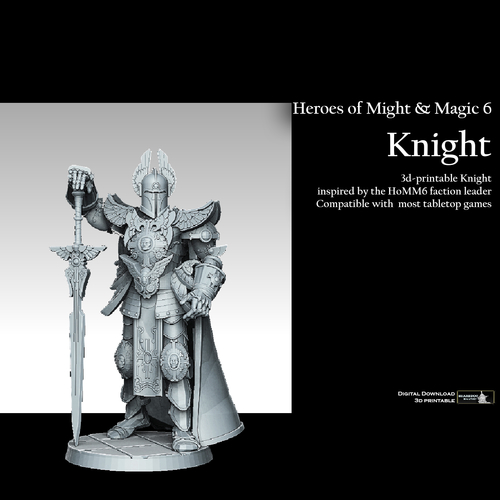 Heroes of Might and Magic 6 Winged Knight 3D Print 537134