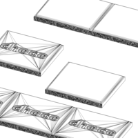 Chocolate  a plate single cubes with and without inscription - Thumbnail 4