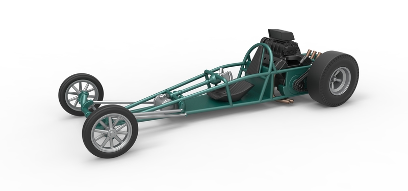 Rear engine old school dragster 1:25