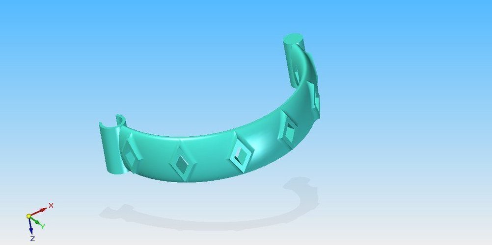 diamond bracelet 3D Print 53735