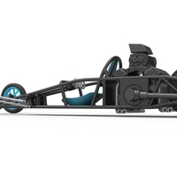 Rear engine old school dragster V2 Scale 1:25 - Thumbnail 13