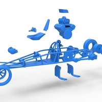 Rear engine old school dragster V2 Scale 1:25 - Thumbnail 21