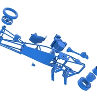 Rear engine old school dragster V2 Scale 1:25 - Thumbnail 22