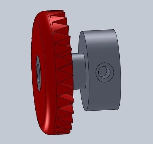 28 tooth crown gear - 3/32 axle 3D Print 53748