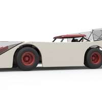 Vintage Outlaw dirt late model race car 1:25 - Thumbnail 2