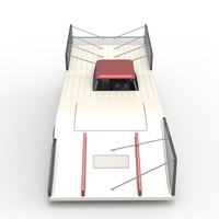 Vintage Outlaw dirt late model race car 1:25 - Thumbnail 8