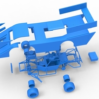 Vintage Outlaw dirt late model race car 1:25 - Thumbnail 20