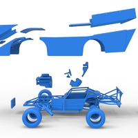 Vintage Outlaw dirt late model race car 1:25 - Thumbnail 22