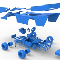 Vintage Outlaw dirt late model race car 1:25 - Thumbnail 24