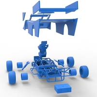 Vintage Outlaw dirt late model race car 1:25 - Thumbnail 25