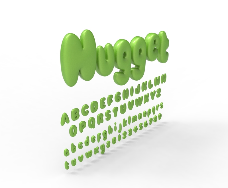 Nugget Alphabet and numbers