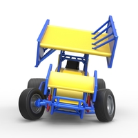 Winged Sprint car while turning Scale 1:25 - Thumbnail 7