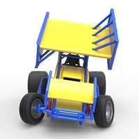 Winged Sprint car while turning Scale 1:25 - Thumbnail 8